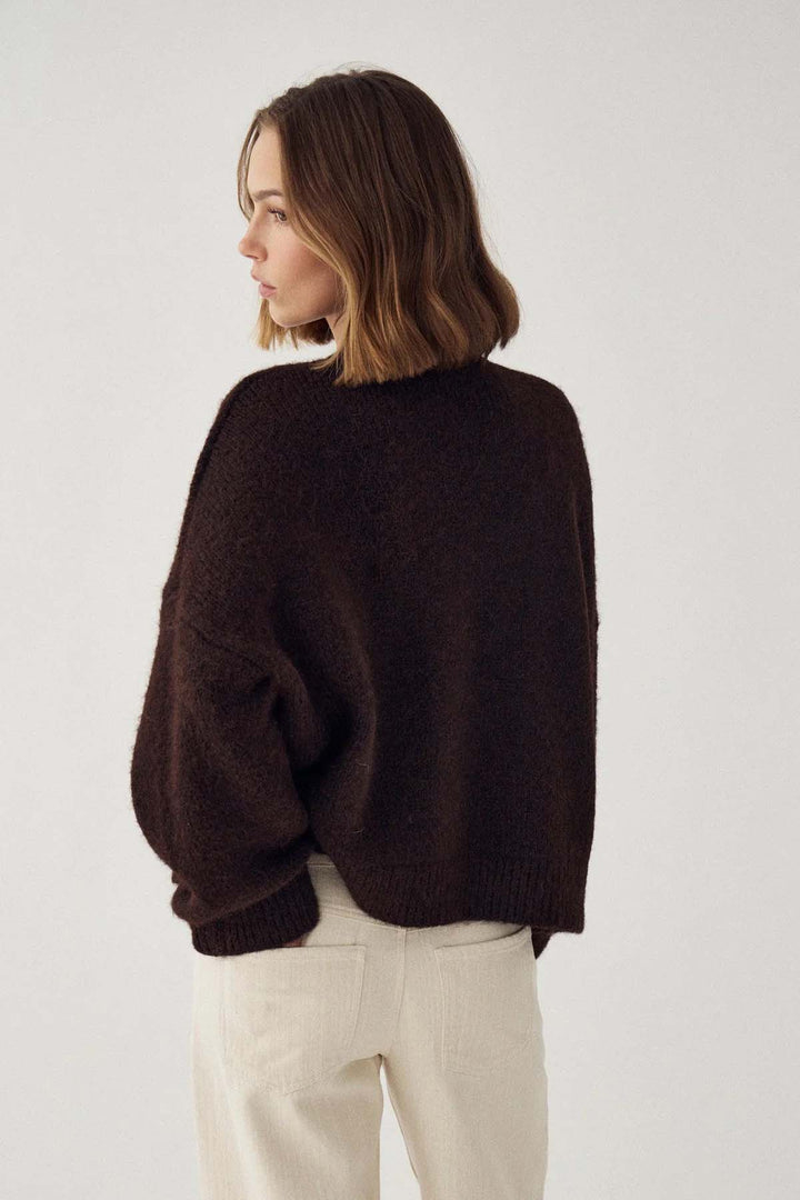 Laiana Knit Cardigan - Chocolate
