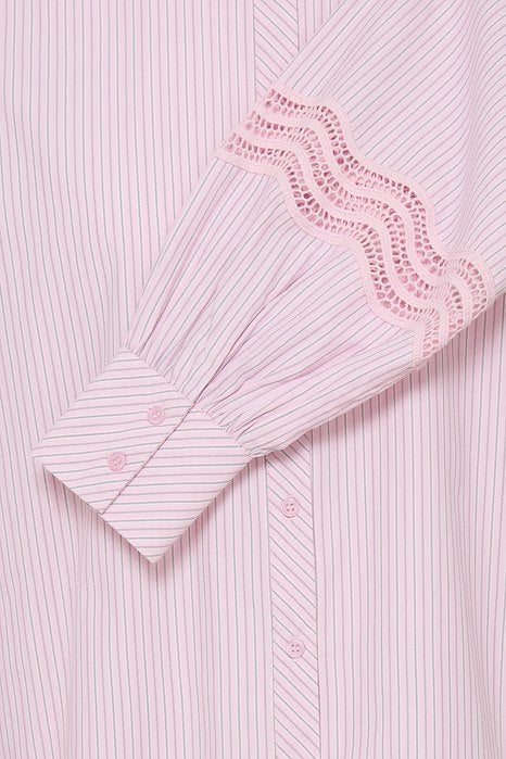FRYARA Shirt 2 - SILVER PINK STRIPE