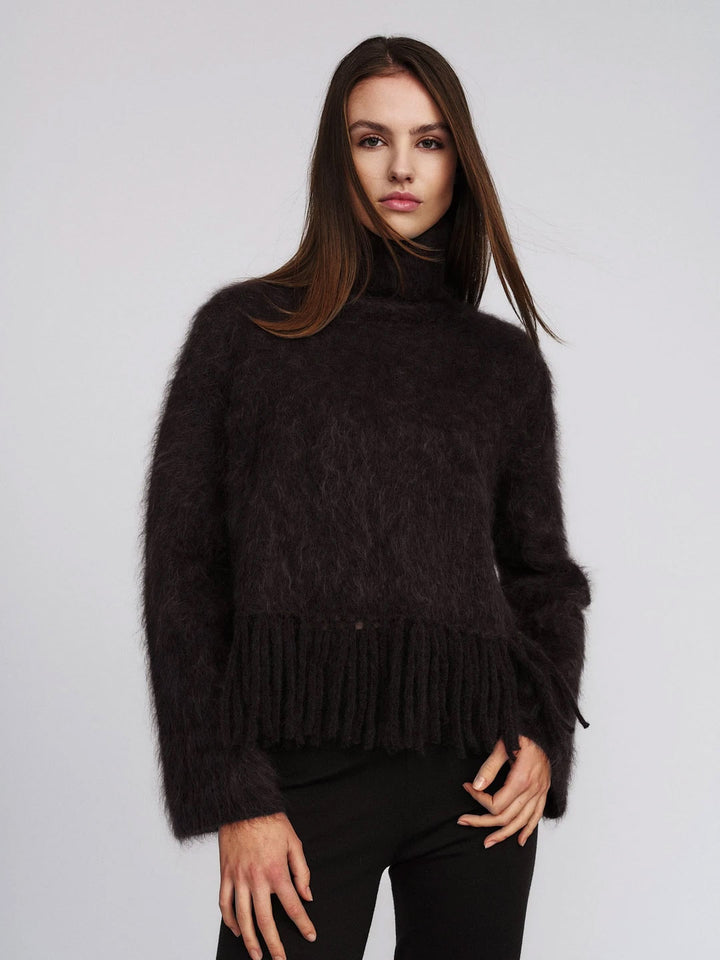 Milena Chunky Sweater - Dark Brown