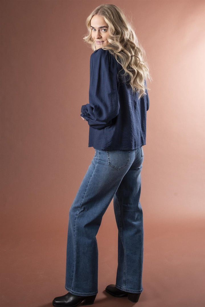KAbrook HighWaist Reg Fit Jeans - Medium blue denim
