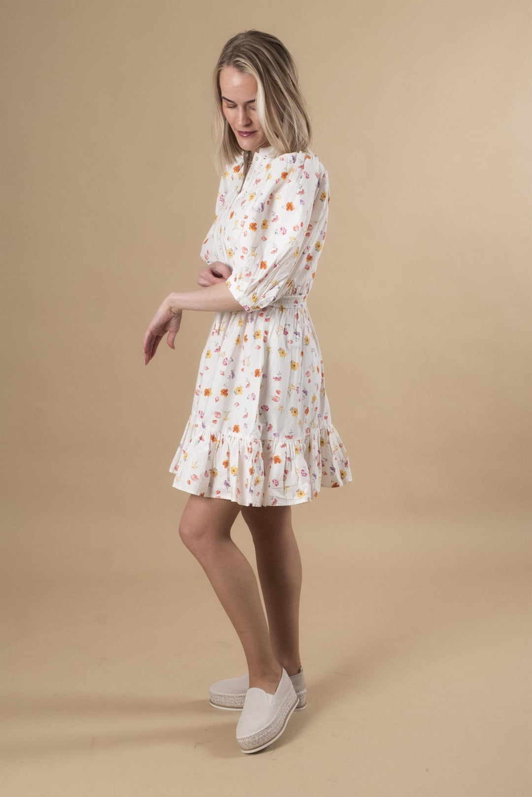 Poplin Mini Dress - Morning Bloom