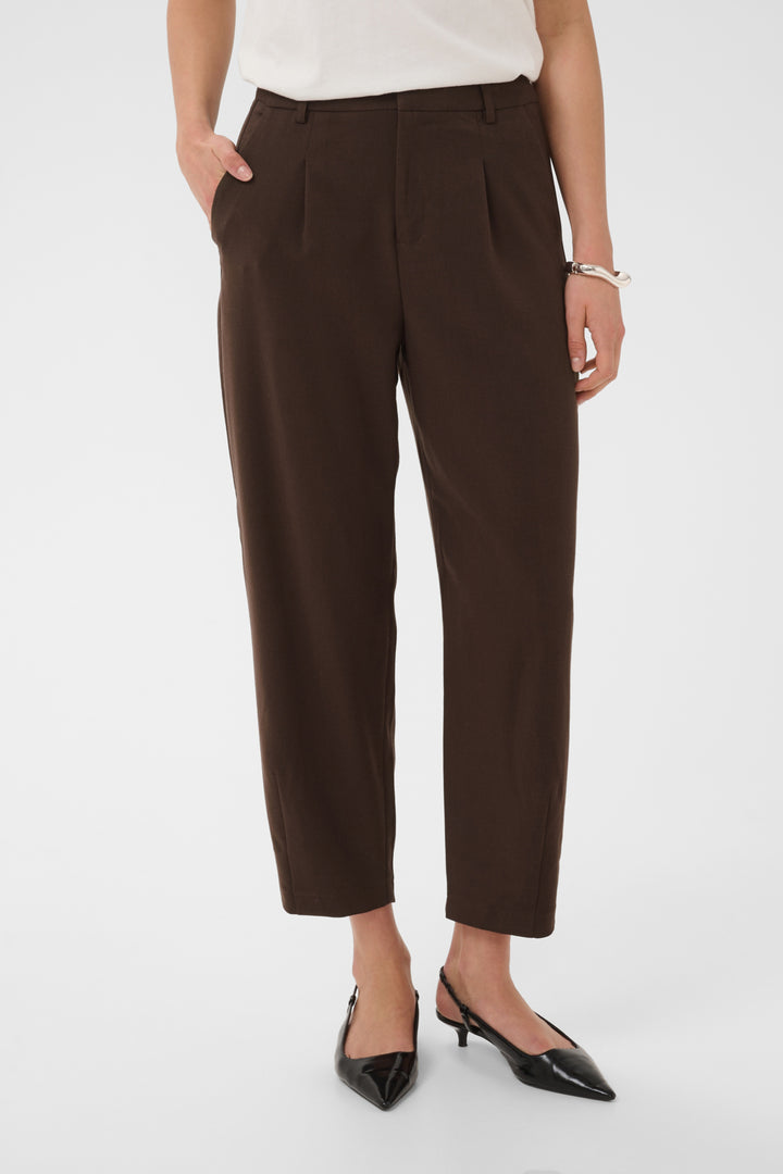 Kamerle 7/8 Pants Suiting- Coffee Bean