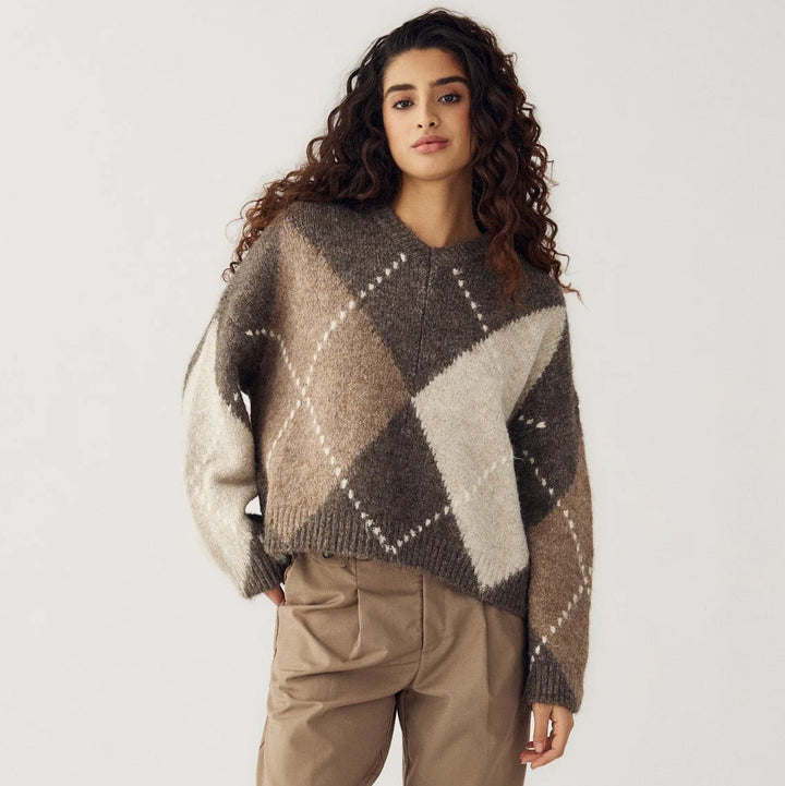 Lai Knit Pullover - Ash Brown Mix