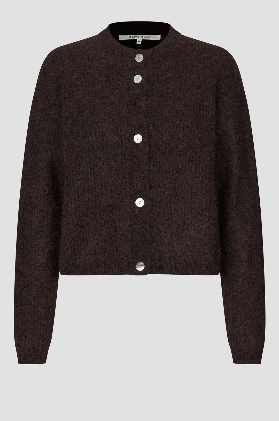 Andrea Knit Cardigan - Chocolate Brown