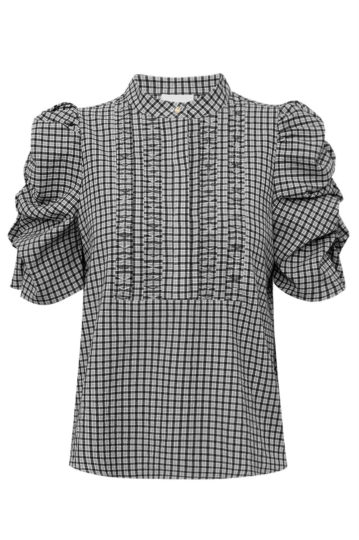 AnnsofiGO Lullu Blouse - Black Check