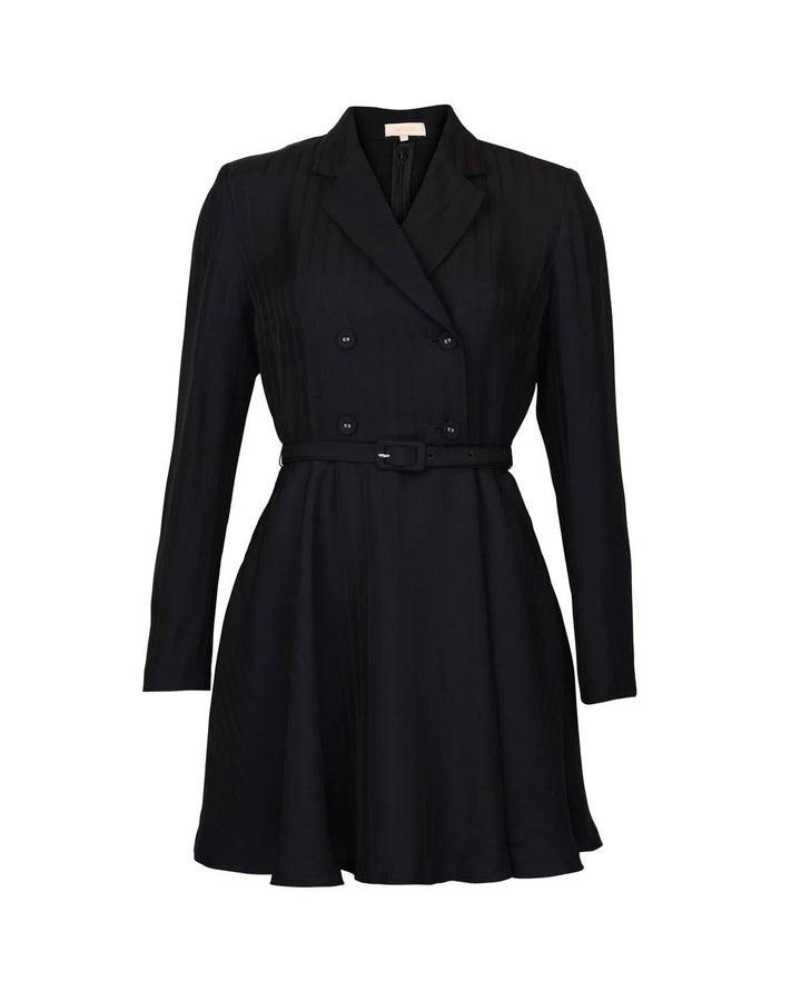 Tailored Mini Dress - Black