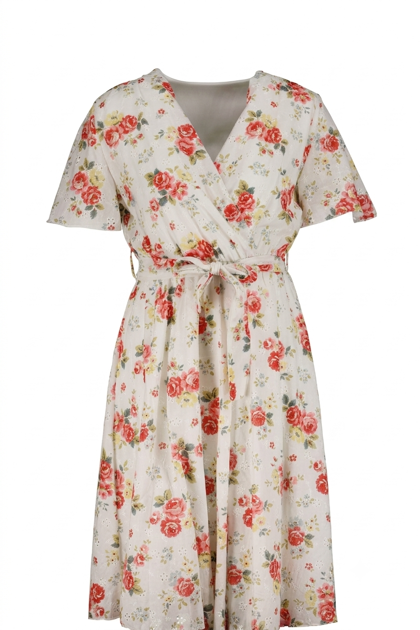 Lulu Stray Dress - Coral Mix