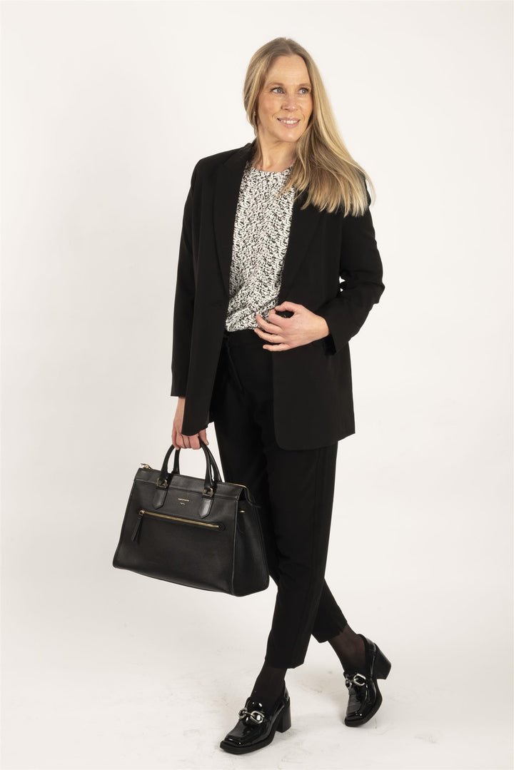 BYDANTA BLAZER - HEAVY WOVEN - Black