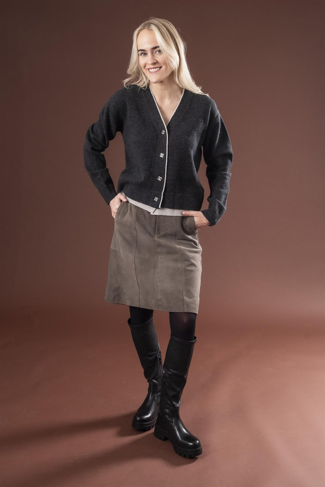 CARNIKA SKIRT - Sandy Grey