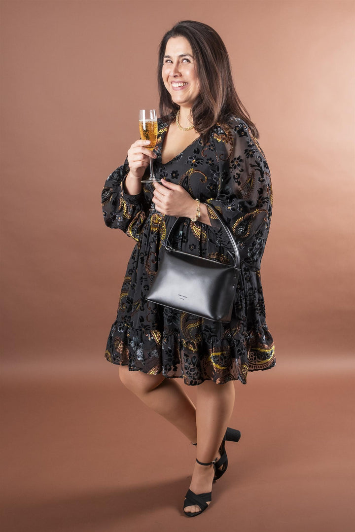Fione Paisley Dress - Black