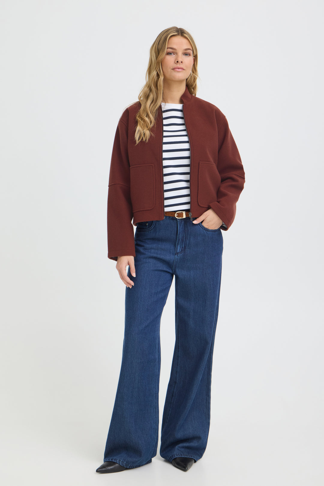 FRJOA Jacket - Rum Raisin Melange