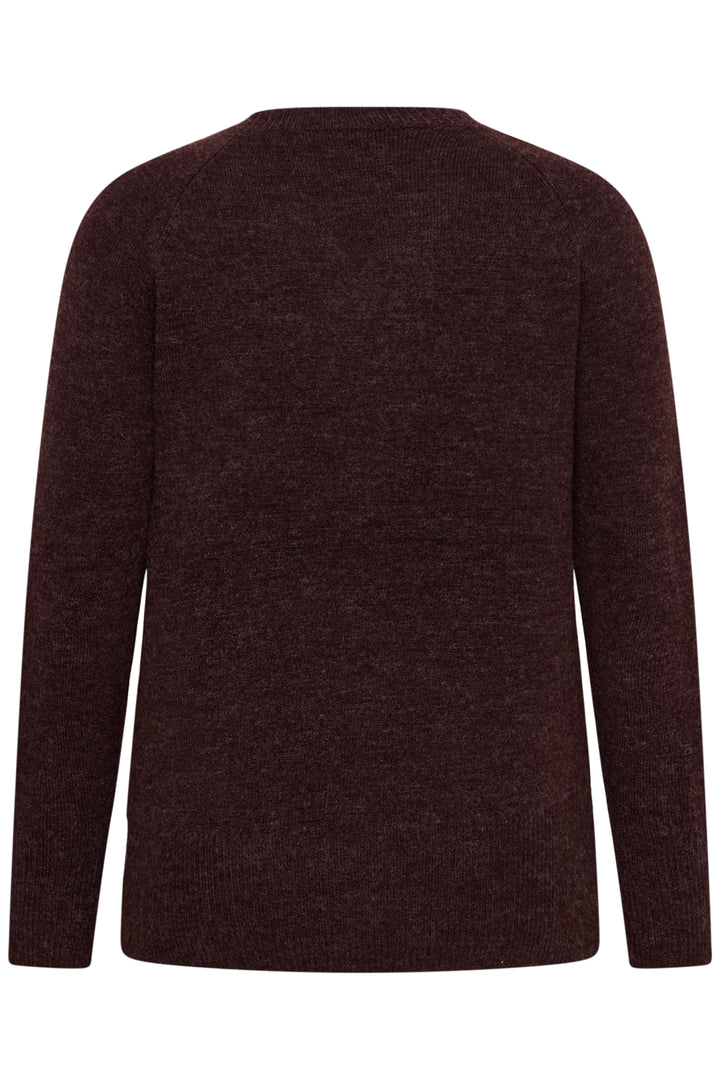 KCniela V-neck Pullover - Fudge Melange