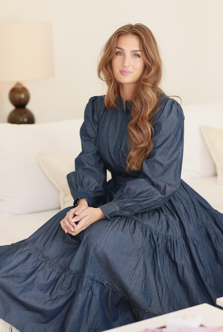 Ambrosia Maxi Dress - Soft Denim