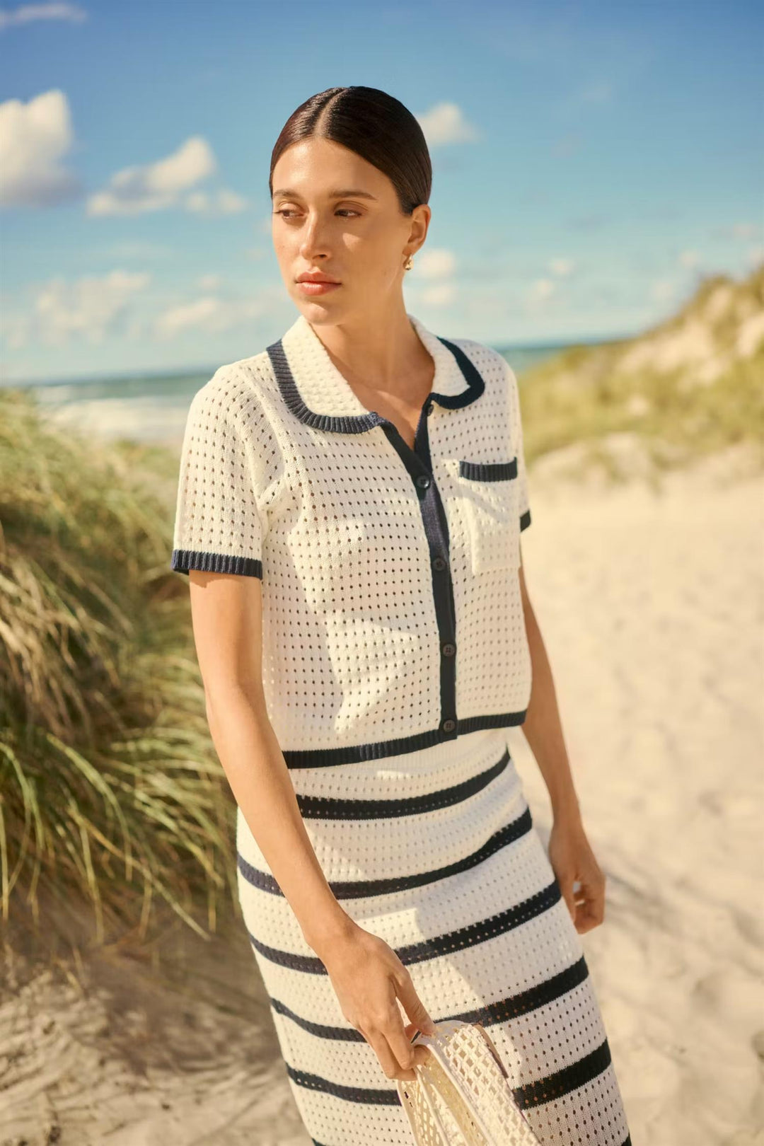 KAbrianna Knit Cardigan - Chalk