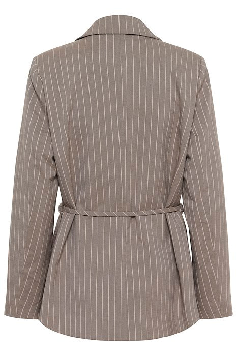 KAmeril Blazer - Beige Pinstripe