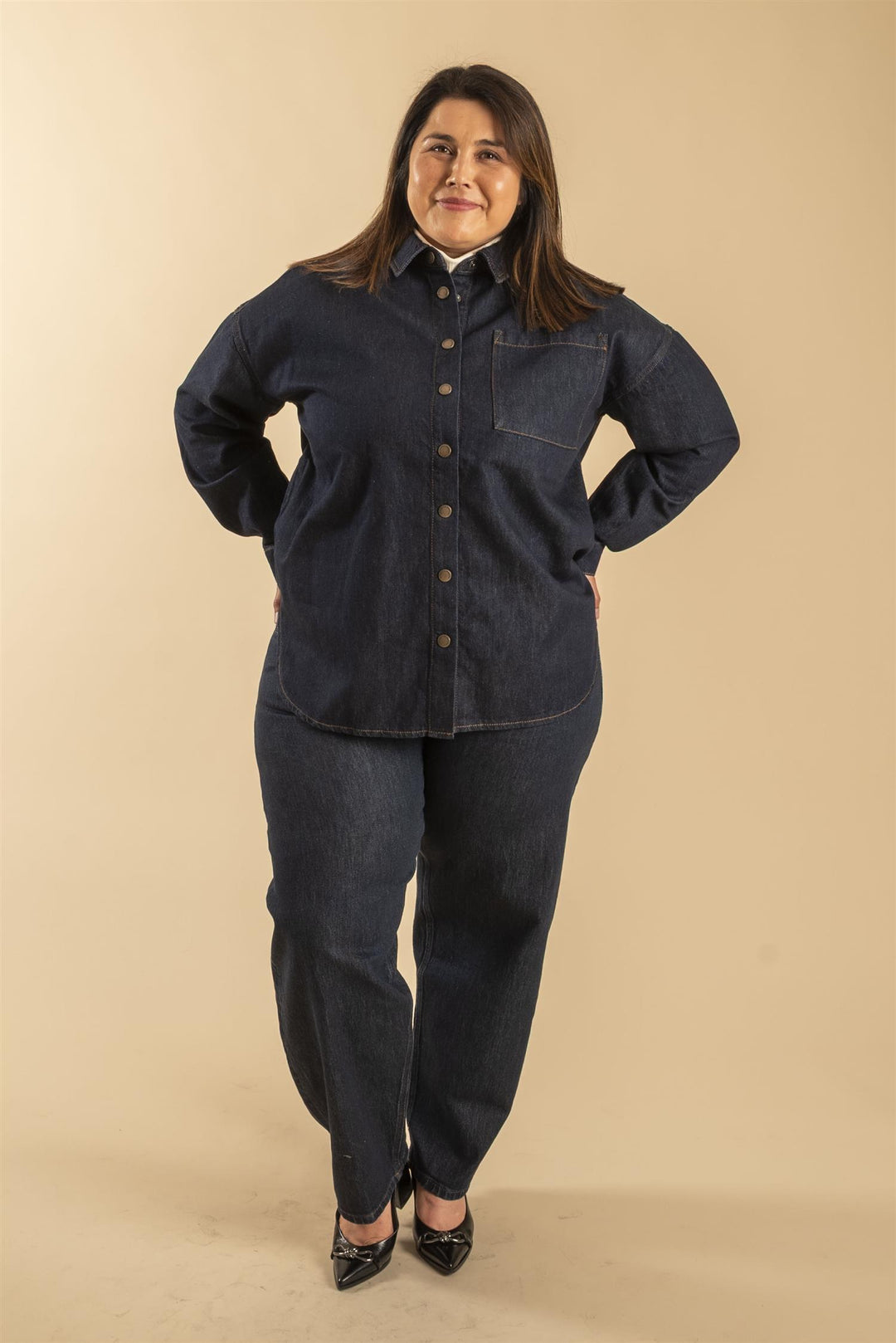 Malo 143 Shirt - Dark Blue Un-Wash