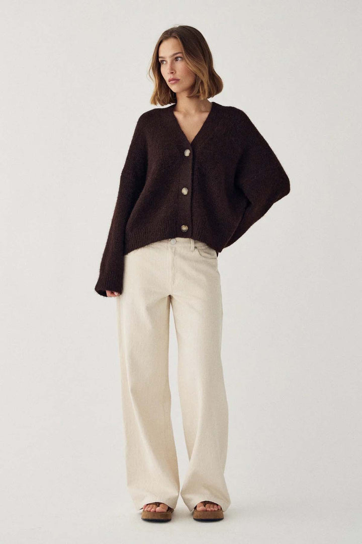 Laiana Knit Cardigan - Chocolate