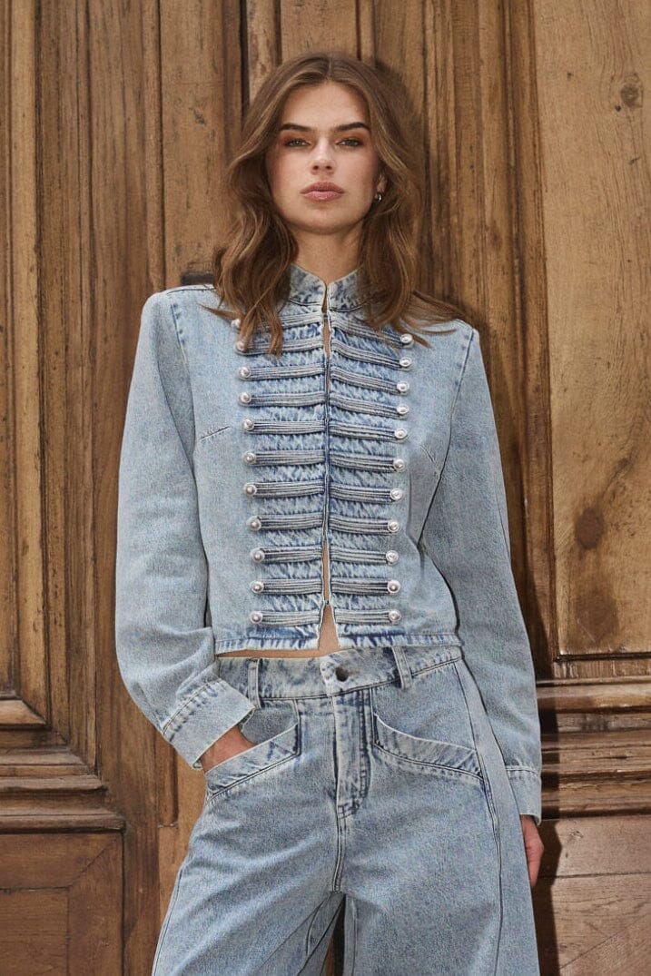 JacksonCC Officer Denim Jacket - Bleach denim