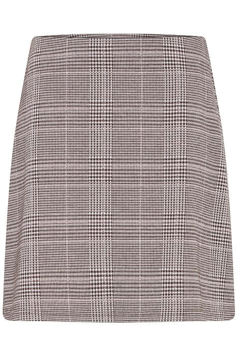 FRBABETT Skirt - HOT FUDGE W. PINK CHECK