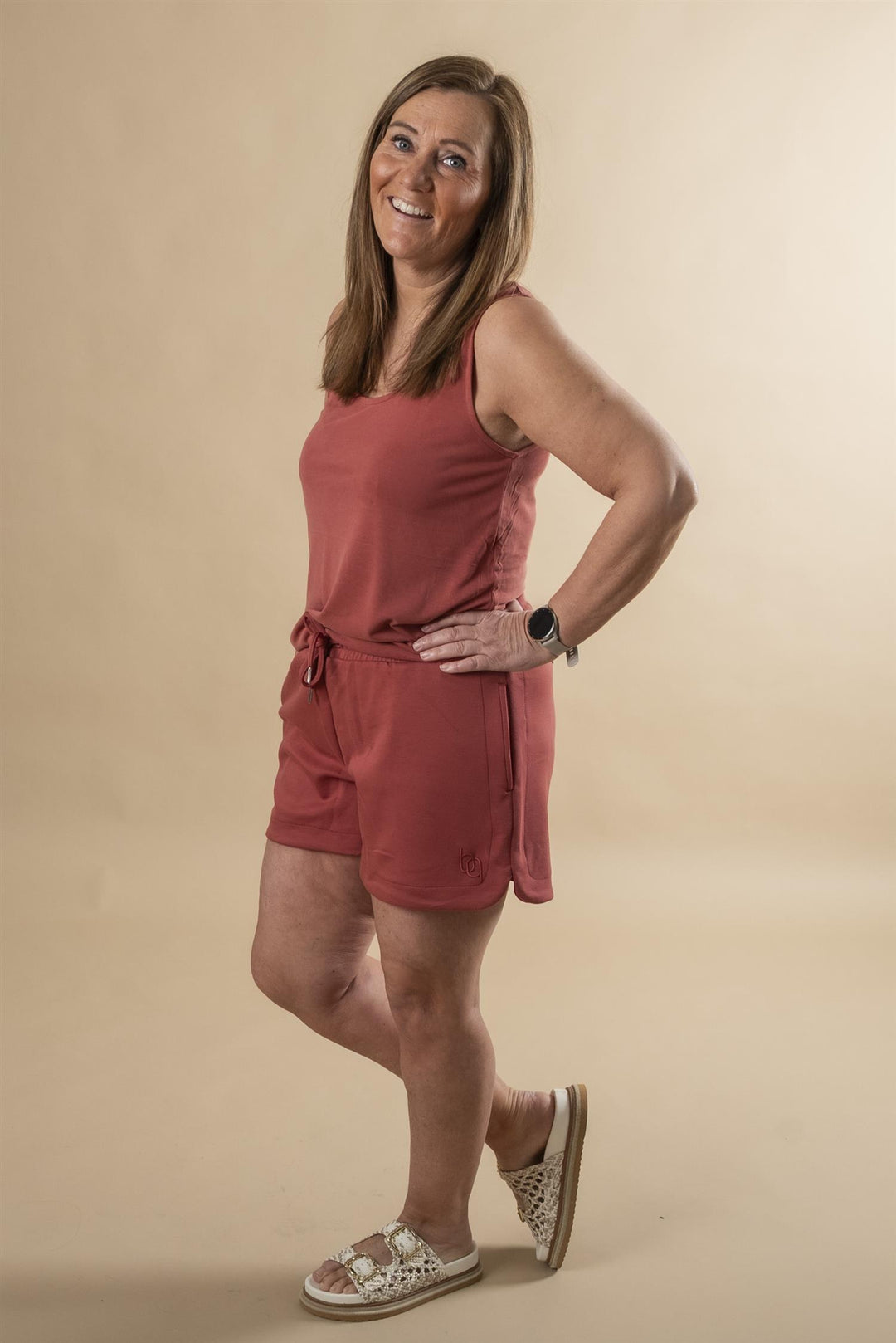 BYPERL TANK TOP - Marsala