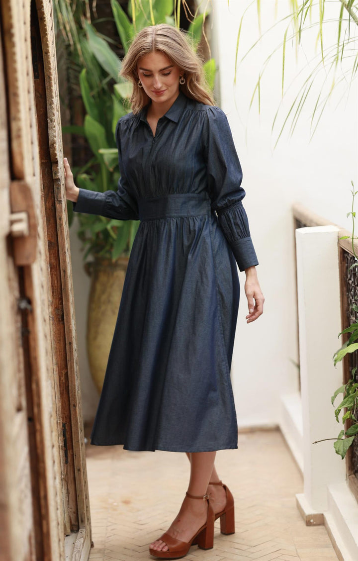 Peggy Sue Dress - Dark Denim