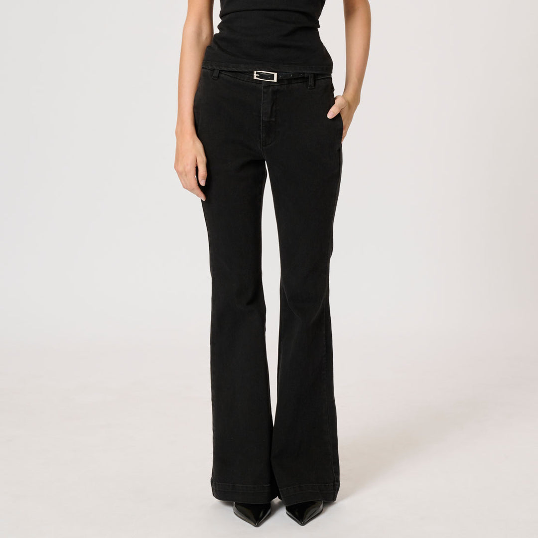 Ayo 170 High Bootcut Y - Black Wash