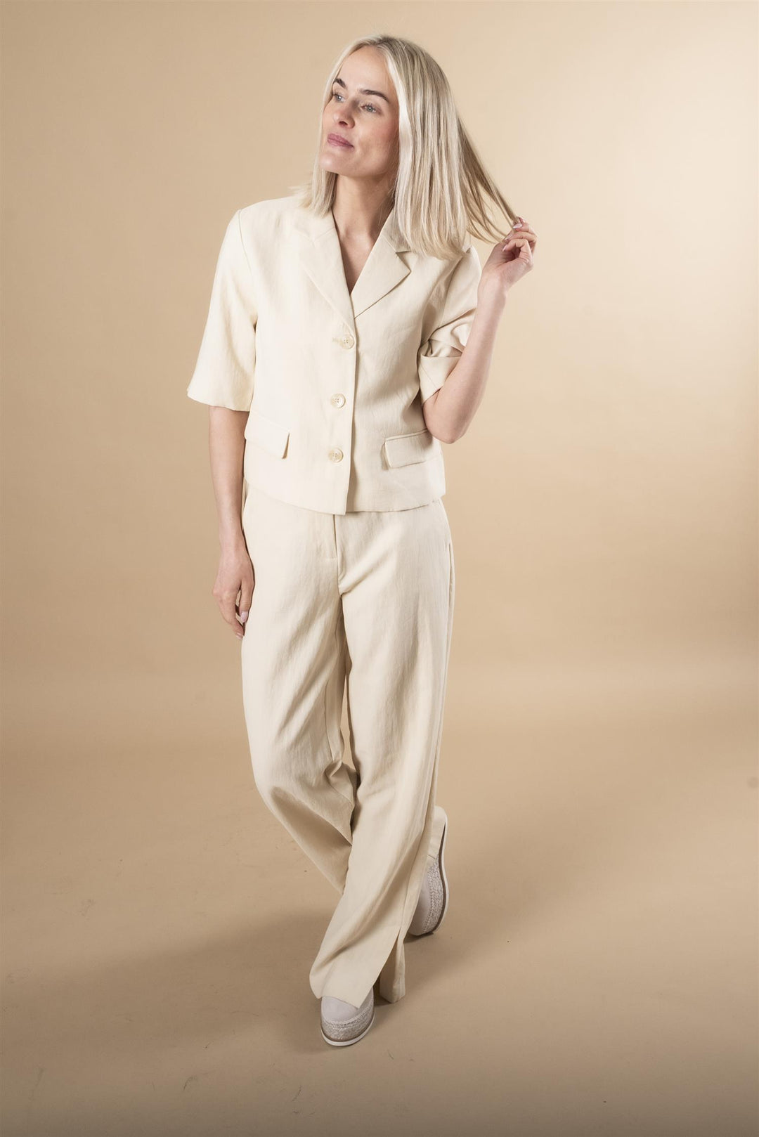 Keeley Edel Mira HighWaist Pant - Bleket Sand