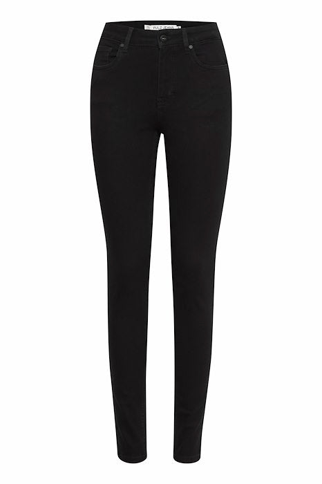 PZEMMELINA HighWaist Jeans Skinny Leg - Black Denim