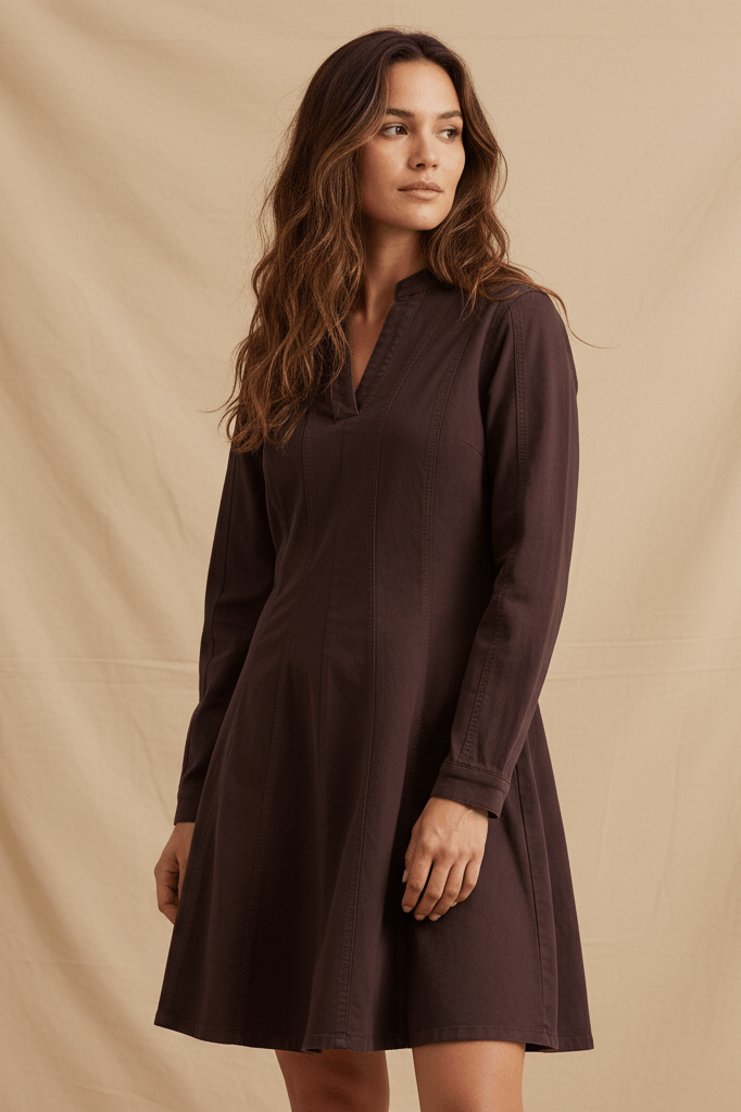 Annelisa Short Dress - Chocolate