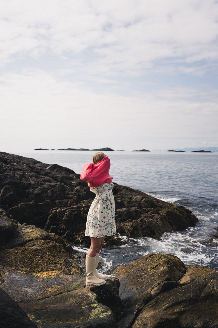 Anna Dress -  Green Tint Flower