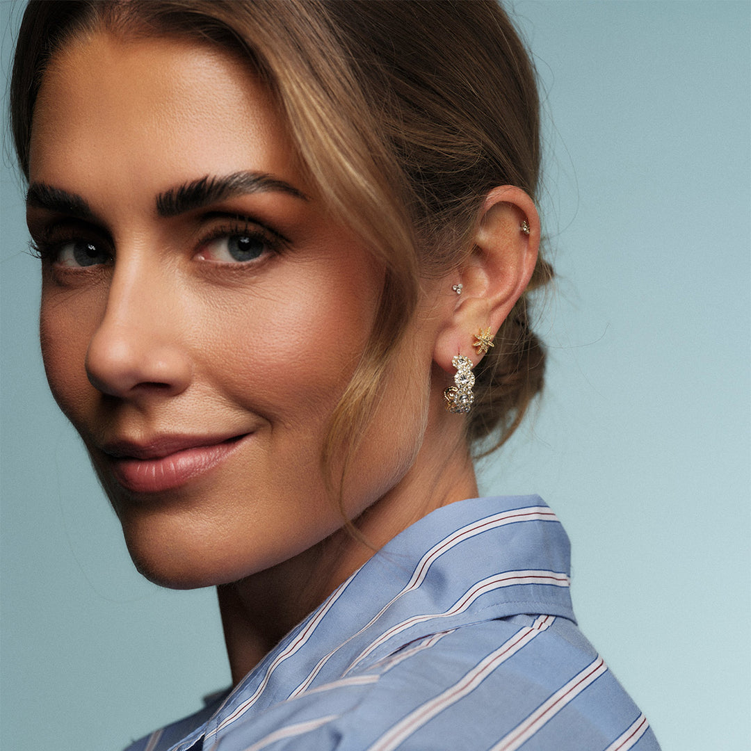 Starlight Earring by Tone Damli - Gold/Crystal