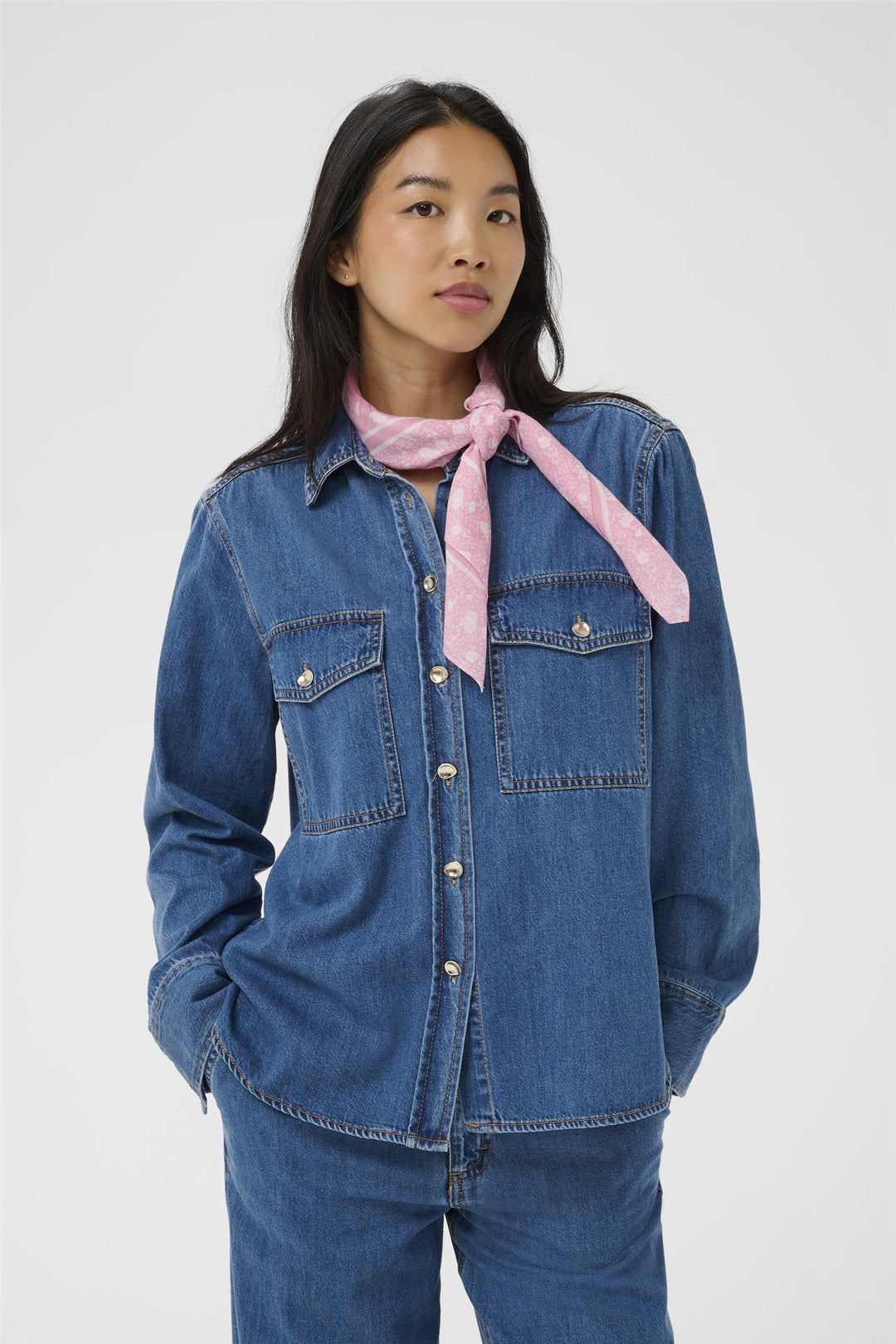 Payas Shirt - Medium blue denim