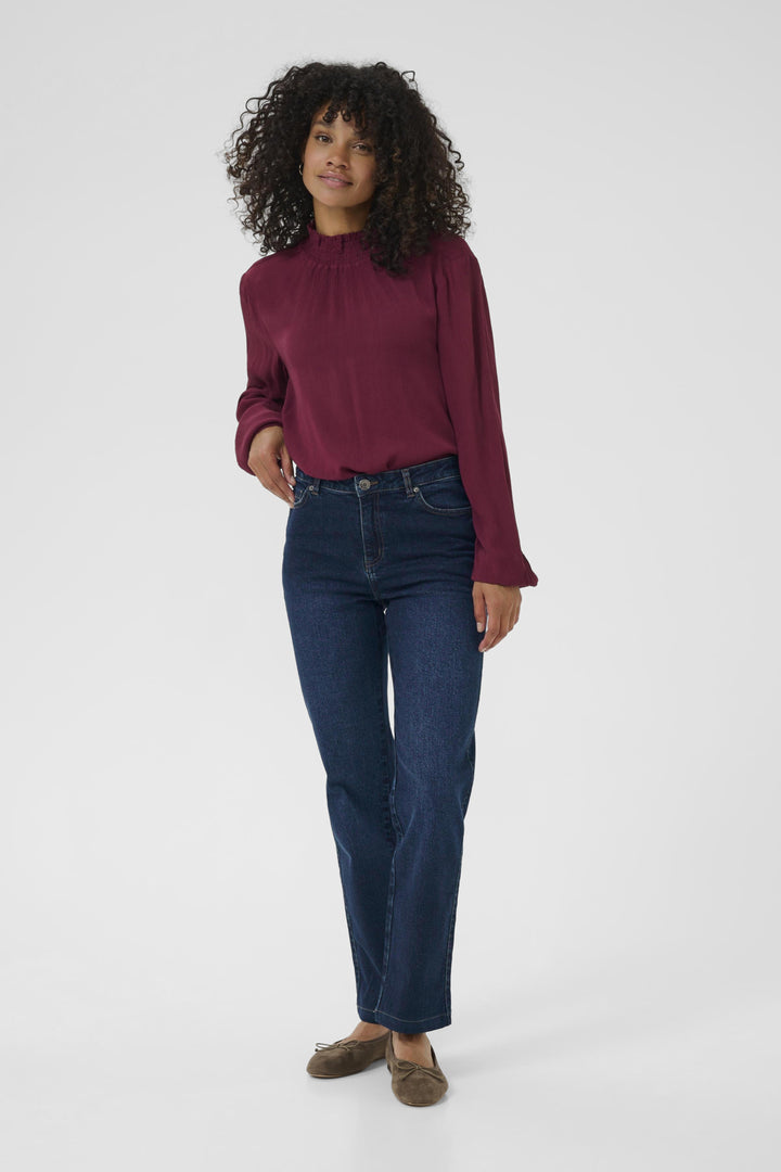 KAmaris Reg Fit Jeans - Dark blue denim