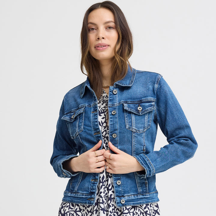 SKYE DENIM JACKET - Denim Blue