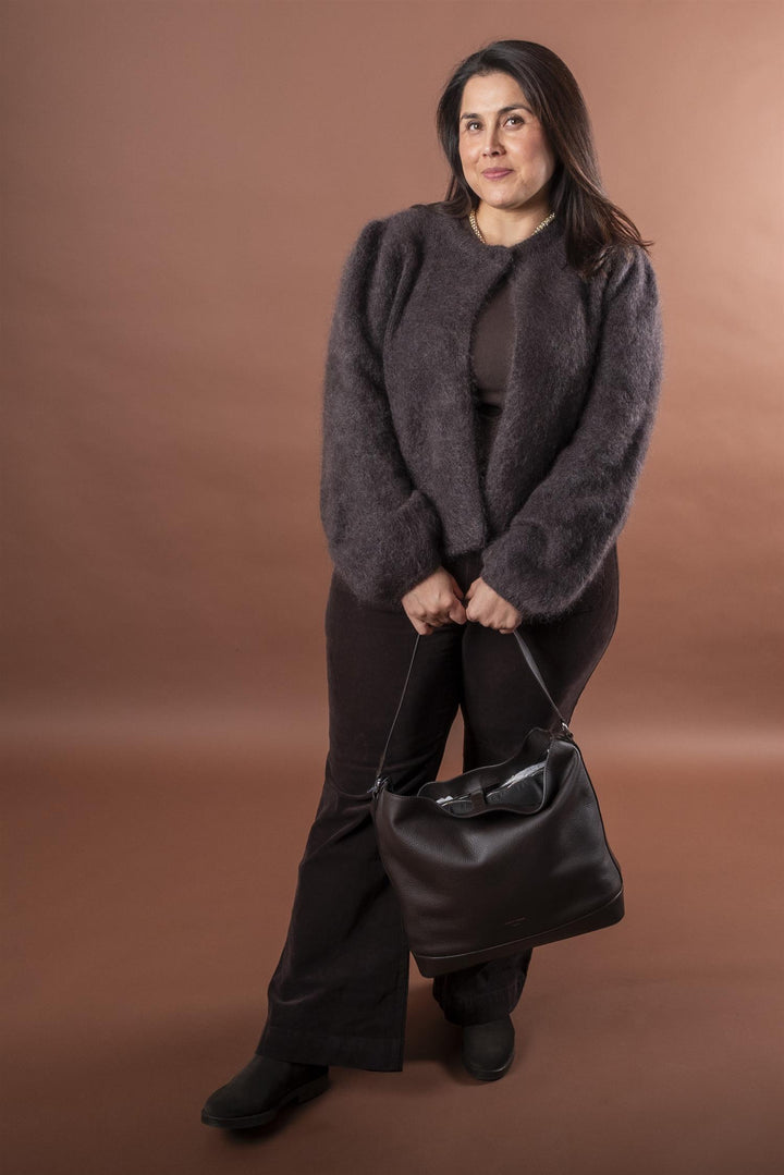 Amelia Chunky Cardigan - Brown