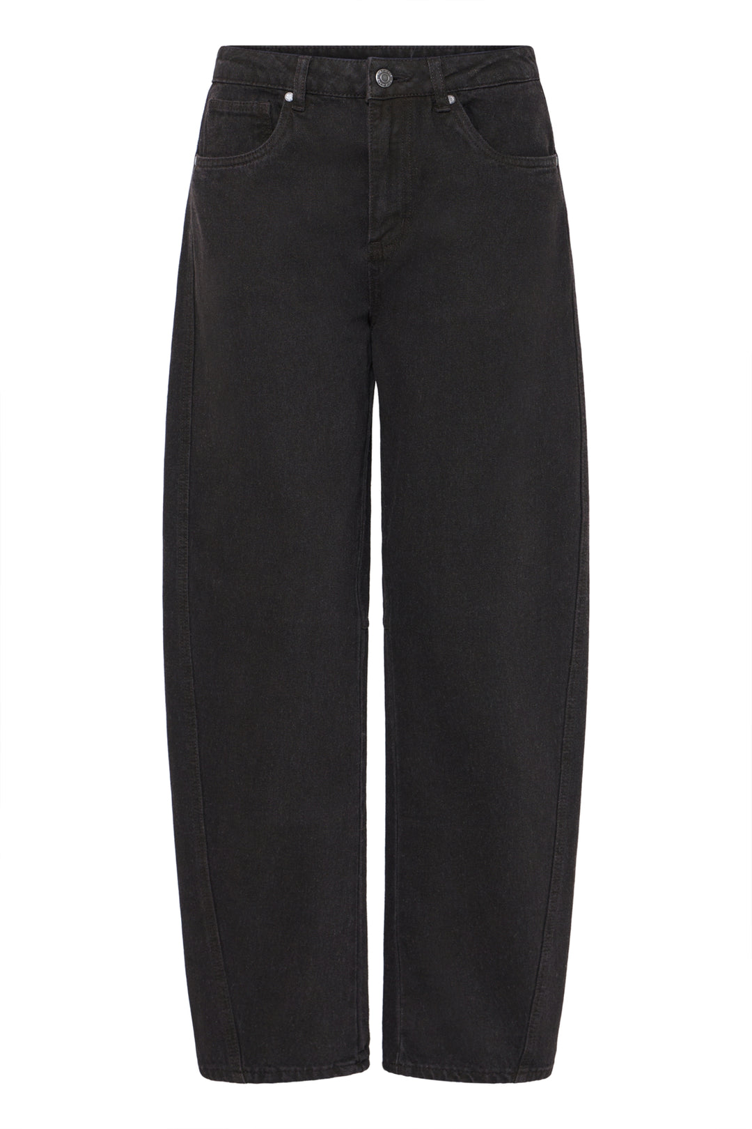 PZDORIT HighWaist JEANS BARREL LEG - Espresso