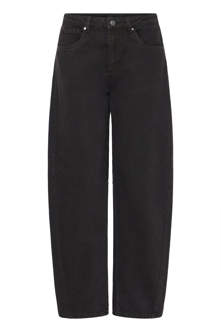 PZDORIT HighWaist JEANS BARREL LEG - Espresso