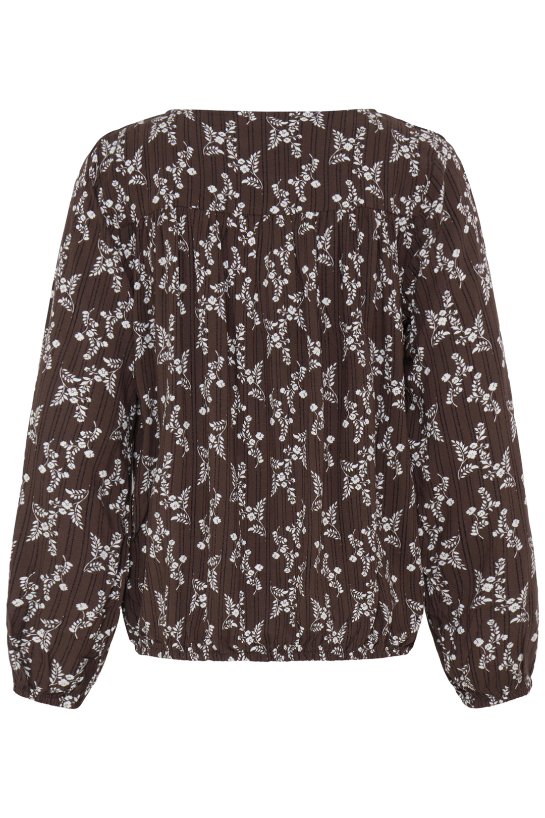 FRMERLE Blouse - FLOWER DROP HOT FUDGE
