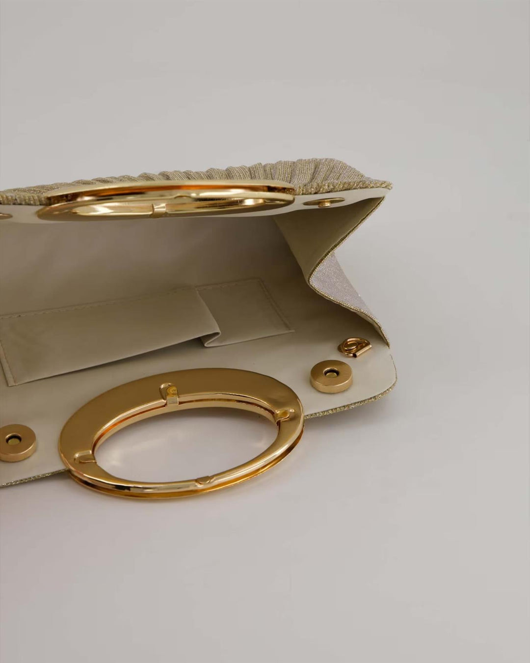Cindra Golden Purse - Gold