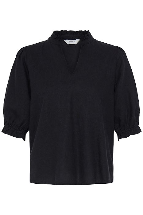 BYFALAKKA PUFF BLOUSE - Meteorite