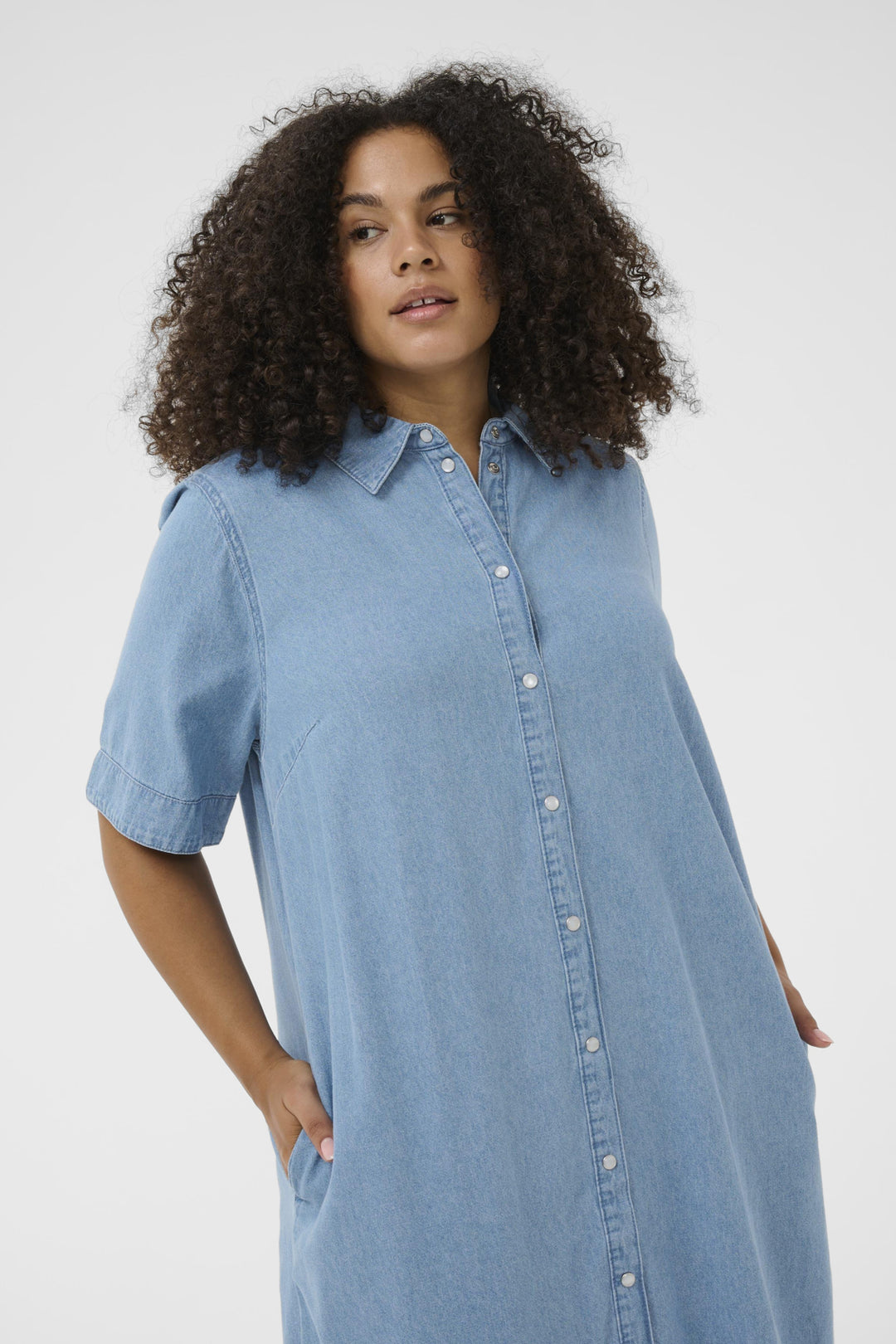 KCjada Dress - Medium Blue Chambray