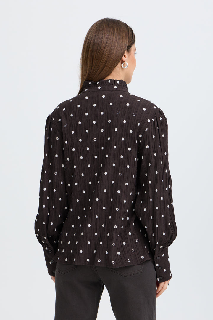 PZEVITA SHIRT - Espresso
