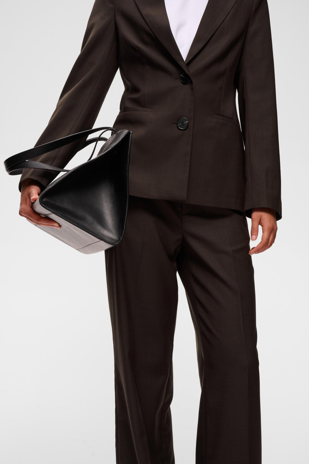 CADIE MEL CORE PANT - Chocolate Brown Melange