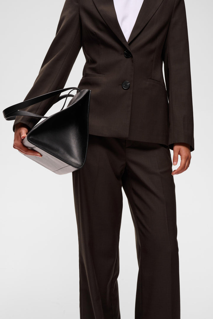 CADIE MEL CORE PANT - Chocolate Brown Melange