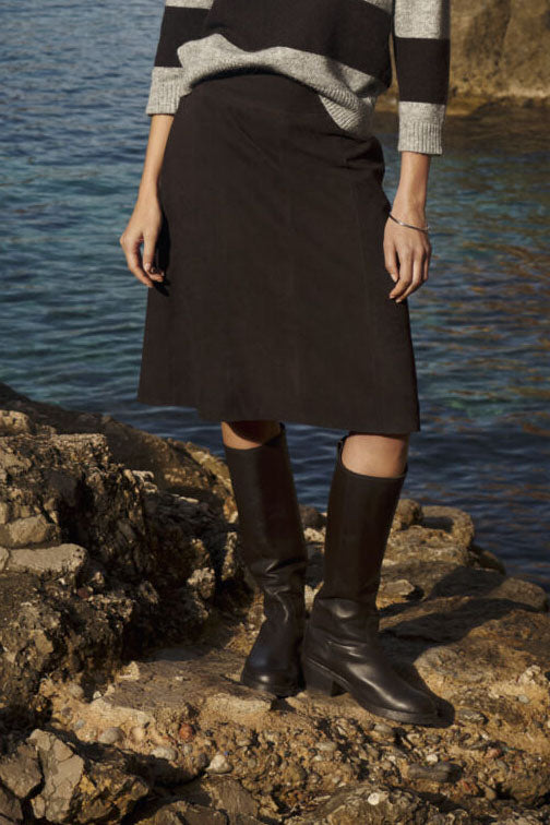Cimia Leather Skirt - Molè