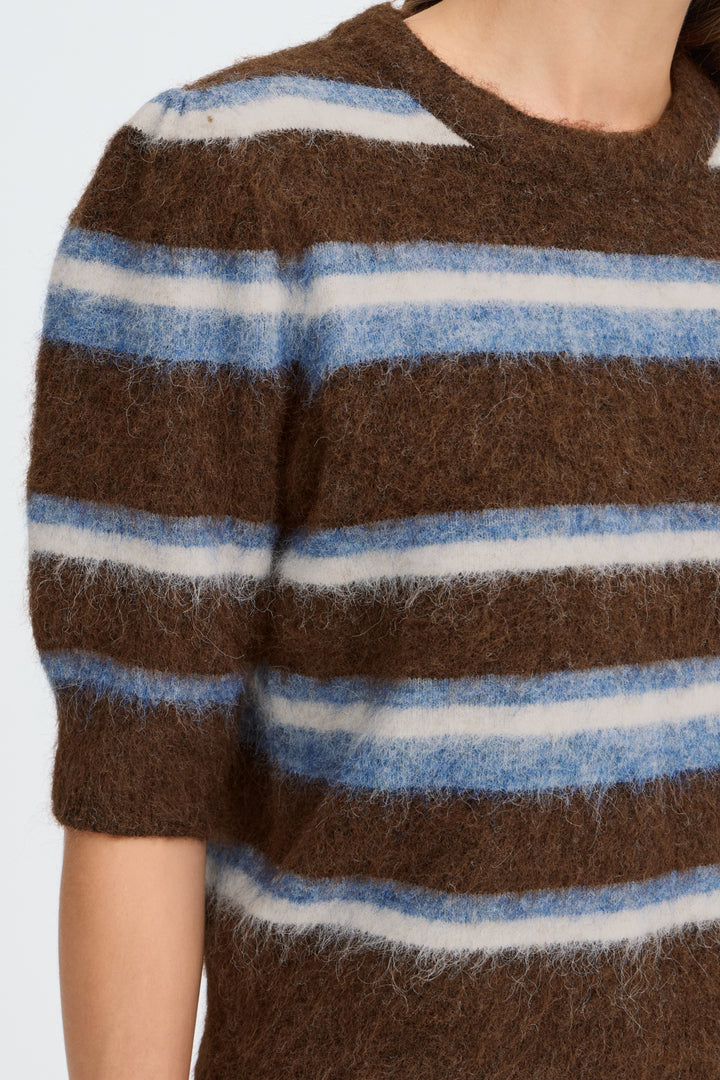 BYMILOU JUMPER - POTTING SOIL MEL. STRIPE