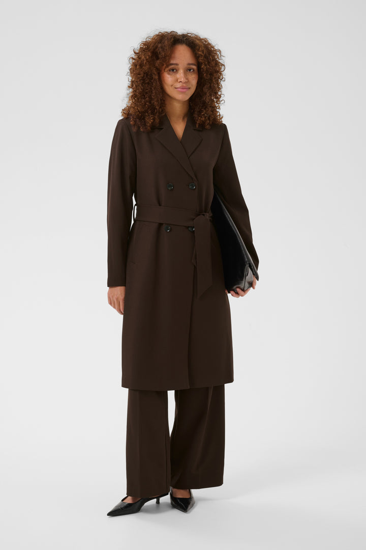 KAlima Long Blazer - Coffee Bean