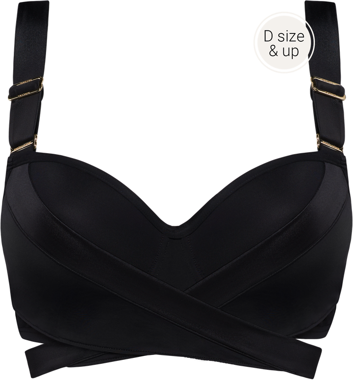 Cache coeur Bikini BH - Black