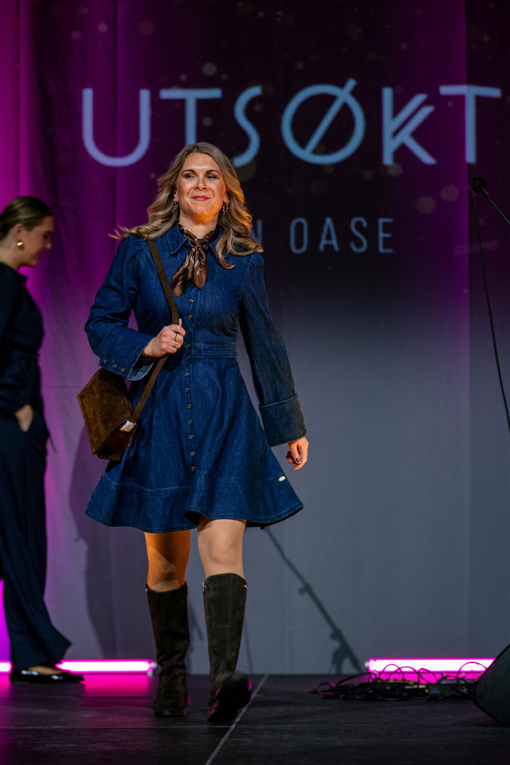 Denim Mini Dress - Denimblue