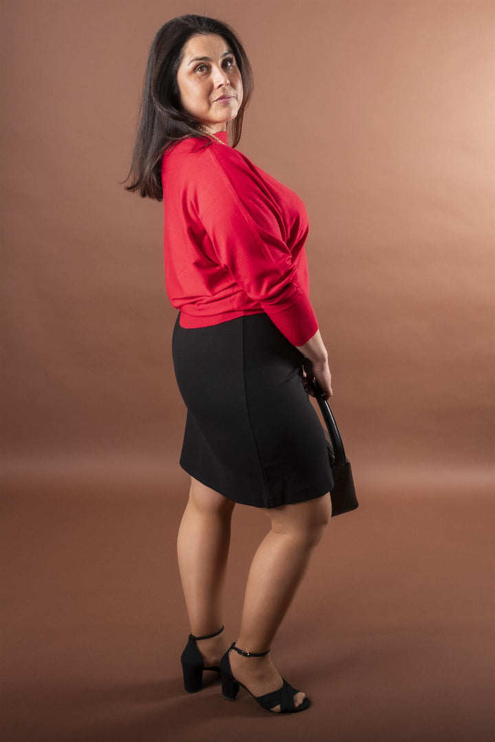 KClizzy Batwing Pullover - Crimson